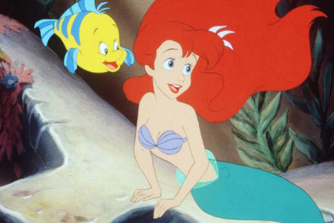 Ariel the Mermaid and Flounder from movie "The Little Mermaid." (AP)