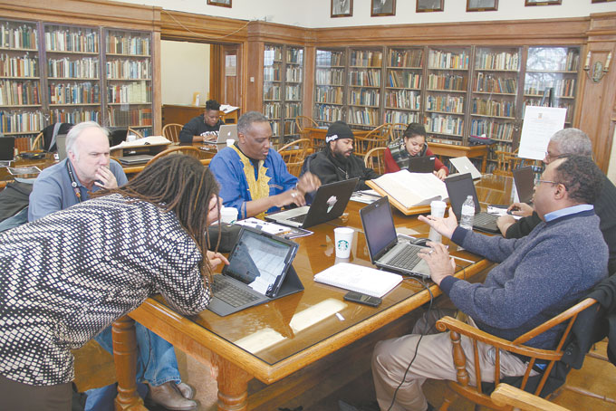 REWRITING HISTORY—Howard University fills in some historical blanks. (Photo courtesy of Howard University News Service) 