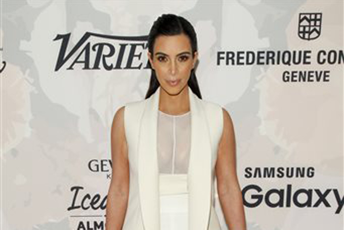 Kim Kardashian attends Variety\'s Power of Women Luncheon at Cipriani Midtown on Friday, April 24, 2015, in New York. (Photo by Andy Kropa/Invision/AP)