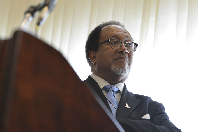 NNPA President and CEO Benjamin F. Chavis discusses the “State of the Black Press” (NNPA Photo by Freddie Allen)