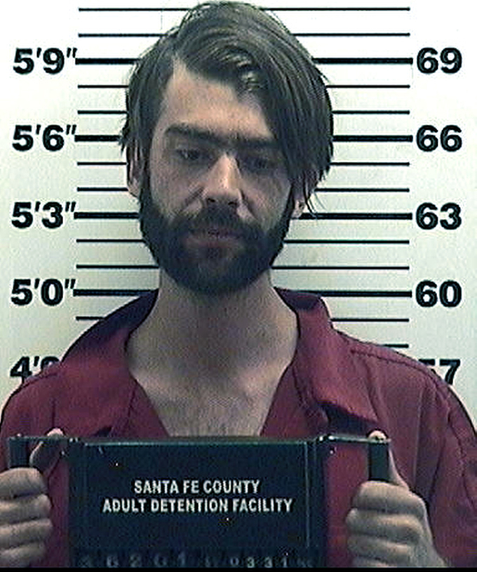 This undated booking photo provided by the Santa Fe County Adult Detention Center shows Christian Englander, 30, of Santa Fe, who was arrested on suspicion of misdemeanor disorderly conduct and battery Monday, March 30, 2015. Englander is accused of tossing a banana peel at Dave Chappelle during a standup show in Santa Fe, and hitting  the comedian in the leg, police in this northern New Mexico city say. (AP Photo/Santa Fe County Adult Detention Center)