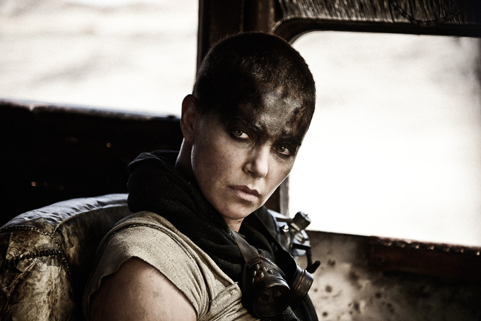 This image released by Warner Bros. Pictures shows Charlize Theron in a scene from "Mad Max: Fury Road," in theaters on May 15. (Jasin Boland/Warner Bros. Pictures via AP)