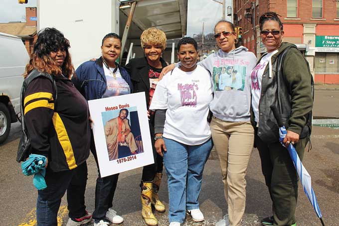 MOTHERS WITH A VOICE—From left: Michelle Gilmore, Connie Moore, Joan Howard, Lorie Criswell, Wynona Harper-Hawkins and Carol Speaks. (Photos by J.L. Martello)