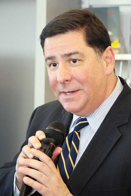 MAYOR BILL PEDUTO PROMISES JOBS.