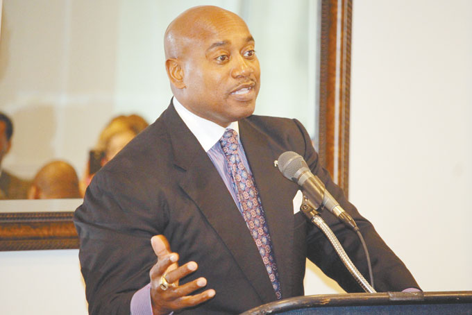 VISIBILITY MATTERS—Keith B. Key urges Black business owners to rock the boat and get out and about if they want minority inclusion to include them instead of some other more visible firm. (Photo by J.L. Martello.)