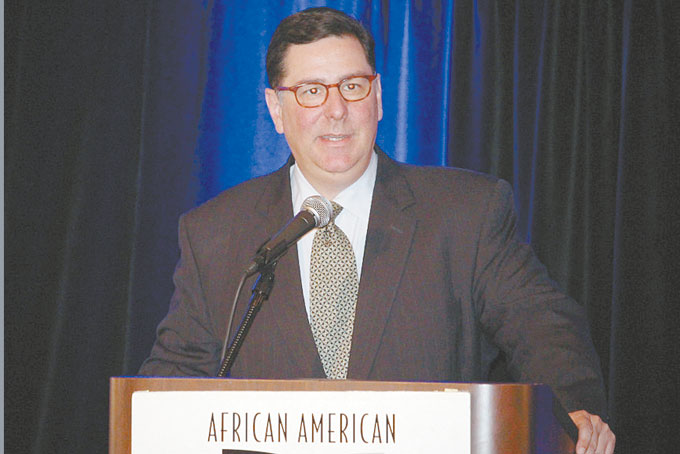 TIMELY TIDINGS—Mayor Bill Peduto forgoes his usual remarks to announce the city has settled an ACLU lawsuit and will scrap police hiring practices that have discriminated against Blacks. 