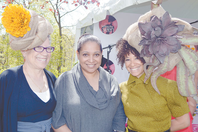 WE ARE FAMILY—Susan Winston, mother to Kiya; Mia Winston, sister to Kiya; and Kiya Tomlin