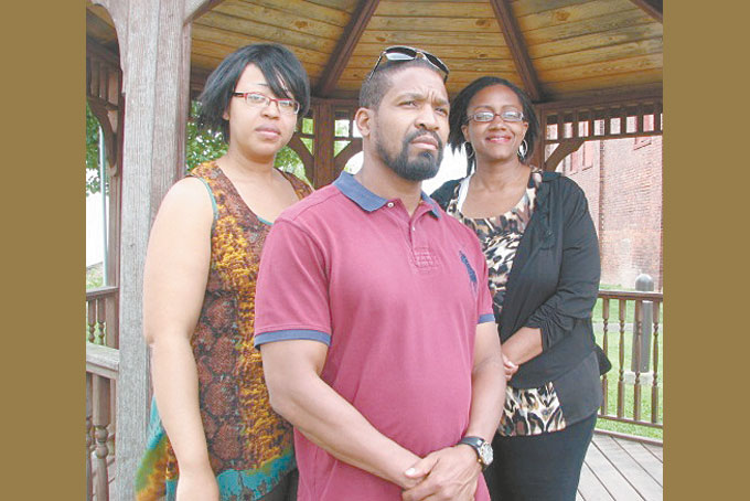 ALL ABOUT THE BUSINESSES—MDBA members Stephanie Murray, president V. Fawn Walker-Montgomery and vice chairperson Cory Saunders stand ready to lead McKeesport businesses. (Photo by Diane I. Daniels)