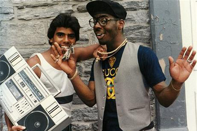 This image released by CNN Films shows a scene from "Fresh Dressed," a new documentary that explores the roots of hip-hop fashion, from southern plantation culture and the rise of Little Richard to the gang warfare of the burned-out, 1970s South Bronx and knockoff king Dapper Dan in Harlem. (CNN Films via AP)