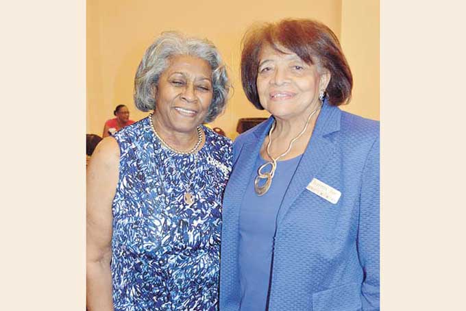CHARMS—Nancy Connor and Harriette Meriwether, Pittsburgh Charms president.