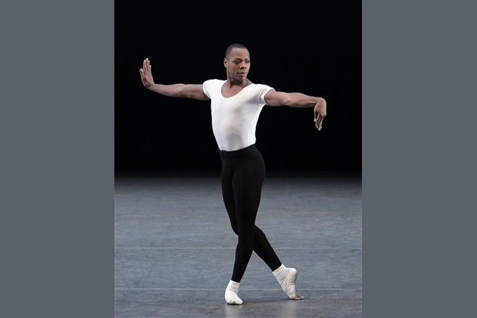 In this June 20, 2010 photo released by the New York City Ballet, Albert Evans appears during his farewell performance in "The Four Temperaments," in New York. Evans, who was in his late 40s, died at New Yorks Mount Sinai Hospital on Monday, June 22, 2015, said Rob Daniels, a spokesman for the ballet company. (Paul Kolnik/New York City Ballet via AP)