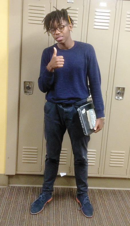 MONTELL FRAZIER THE STUDENT (Photo by Shanna Smail)