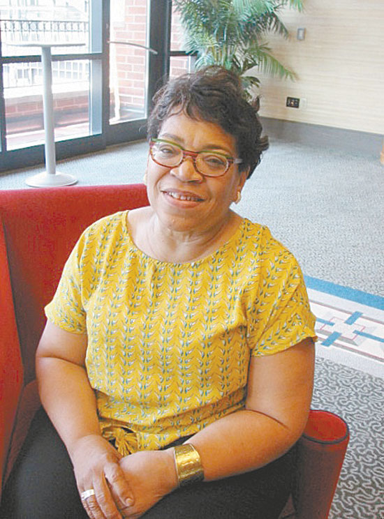 UP FOR THE CHALLENGE—Michelle A. Jones of masj PUBLISHING, INC. the new publisher of The Greater Pittsburgh Black Business Directory relaxes before she networks to gain advertisers for her new venture. (Photos by Diane I. Daniels)