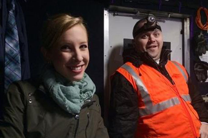 CORRECTS YEAR FLANAGAN WAS FIRED TO 2013 FROM EARLIER THIS YEAR - This undated photograph made available by WDBJ-TV shows reporter Alison Parker, left, and cameraman Adam Ward. Parker and Ward were fatally shot during an on-air interview, Wednesday, Aug. 26, 2015, in Moneta, Va. Authorities identified the suspect as fellow journalist Vester Lee Flanagan II, who appeared on WDBJ-TV as Bryce Williams. Flanagan was fired from the station in 2013. (Courtesy of WDBJ-TV via AP) 