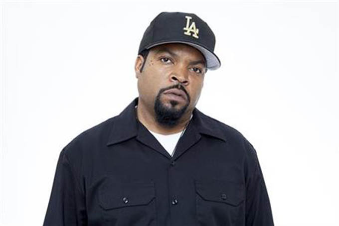 FILE - In this Sunday, August 2, 2015 photo, Ice Cube poses for a portrait in promotion of the new film “Straight Outta Compton," at the Four Seasons Hotel in Los Angeles. When the world first heard the names Ice Cube and Dr. Dre, the young musicians were considered outlaws as members of rap group N.W.A. Now they're mainstream entertainment icons, reflecting changes in the two artists and in popular culture. (Photo by Rebecca Cabage/Invision/AP, File)