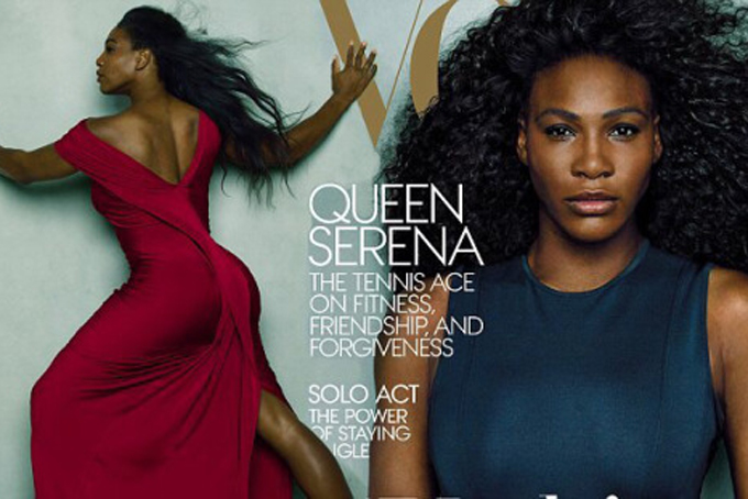 Serena Reigning Queen of tennis graces Vogue April 2015
