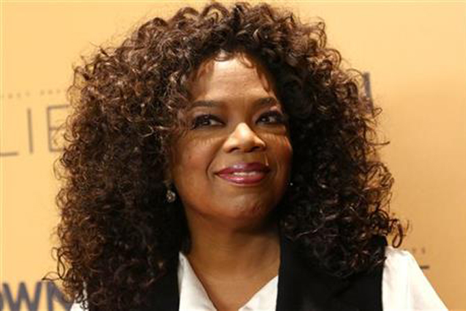 In this Wednesday, Oct. 14, 2015, file photo, Oprah Winfrey attends the premiere of the Oprah Winfrey Network's (OWN) documentary series "Belief," at The TimesCenter in New York. (Photo by Greg Allen/Invision/AP, File)