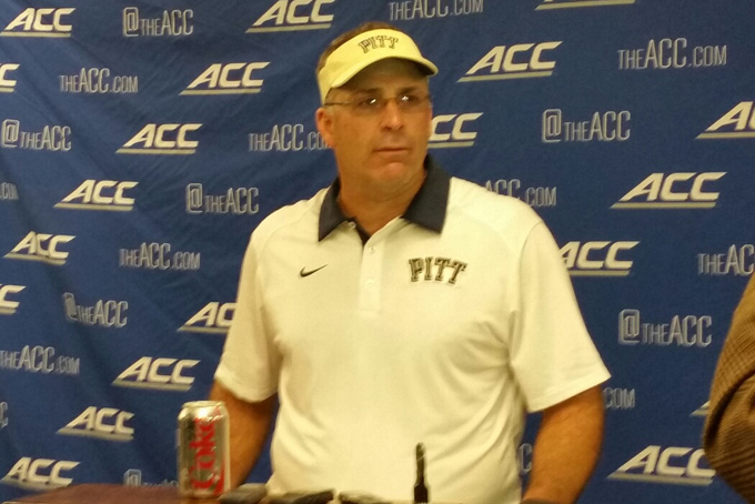 Pitt Coach Pat Narduzzi (Diane Larche' Photo)