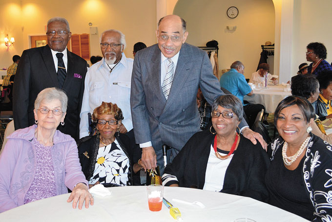 HONOREES—In no order, Doli Panfill, Pauletta Galloway, Mary Jenkins, Joan Snead, Lovell Keith, William Huggins and Leroy Gilliard. 