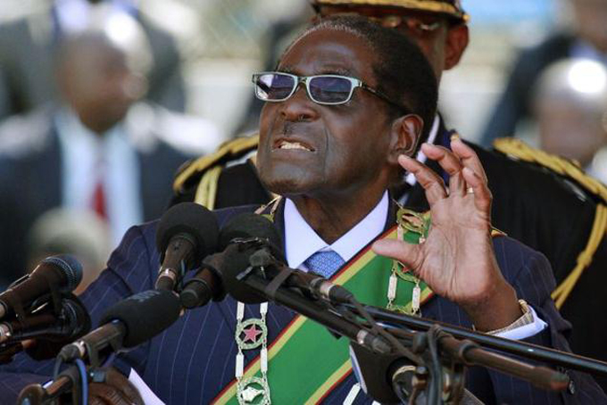 AGING PRESIDENT—Zimbabwean President Robert Mugabe delivers a speech in Harare. (Photo: AP/File)