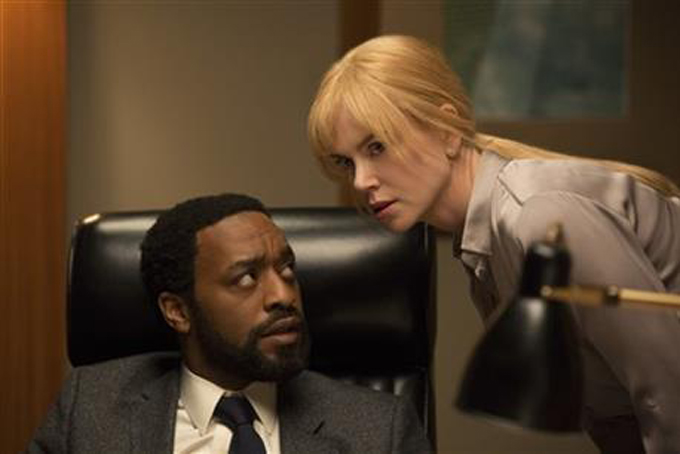 This photo provided by STX Entertainment shows, Chiwetel Ejiofor as Ray and Nicole Kidman as Claire in a scene from the film, "Secret in Their Eyes." The movie opens in U.S. theaters on Nov. 20, 2015. (Karen Ballard/STX Entertainment via AP)