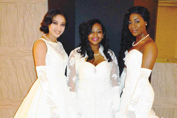 DEBUTANTES—Tiana Fleming-Hogan, Megan Johnson and Taylor Sill