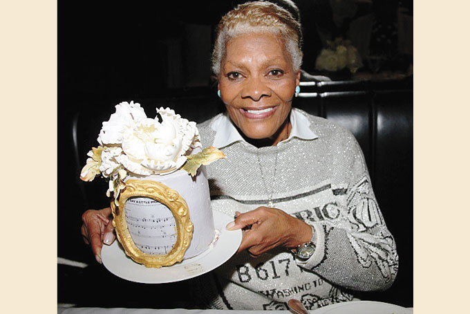 DIONNE WARWICK WITH CAKE TOPPER