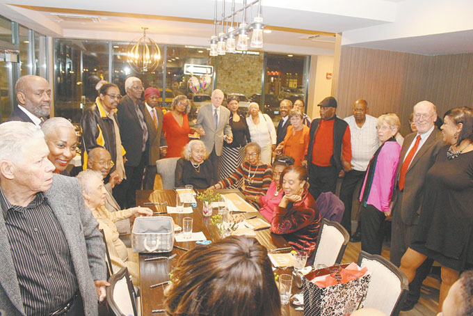 A JOYOUS OCCASION—Family and friends celebrated Helena G. Hughes’ 90th birthday at the Hotel Indigo, in East Liberty, on Nov. 14.