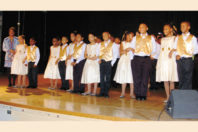 PITTSBURGH LINCOLN Pre K-5—Led by principal Virginia Hill, are contestants, not in order: SirDorian Turner, Essence Condon, Tyler Hill, Angel Lewis, Linmar Laye, Kierah Prunty, Naiziim Daniels, Allyah Scott, Kahlil Robinson and Carley Fair. Captains were Jordan Gore and Cierra Glenn. 