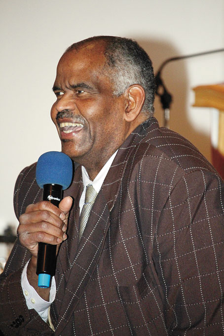 PASTOR THOMAS E. SPENCER thanking everyone for coming out.