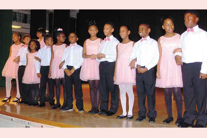 URBAN ACADEMY—Led by principal Gail Edwards and vice principal Elaine Dudley, are contestants, not in any order: Philip Love III, Ravin Diggs-Thompson, Donnell Blackwell, Malika Muhammad, David Stuvaints, Jillian Lavender, Antonio Allen, Nicole Ridgely, Raymond Tunstalle, Kamil Curges. Captains were Antoine Smith and Ayanna Bennett. 
