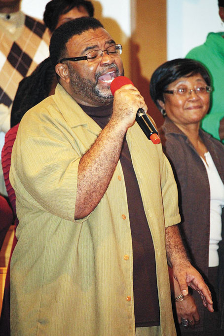 WILLIAM ALLEN singing a solo.