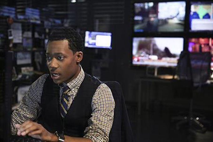 This 2015 photo provided by CBS shows, Tyler James Williams as Russ "Monty" Montgomery, in a scene from the TV series, "Criminal Minds: Beyond Borders," which premieres Wednesday, March 2, 2016, (10:00-11:00 PM, ET/PT) on the CBS Television Network. (Richard Cartwright/CBS via AP)