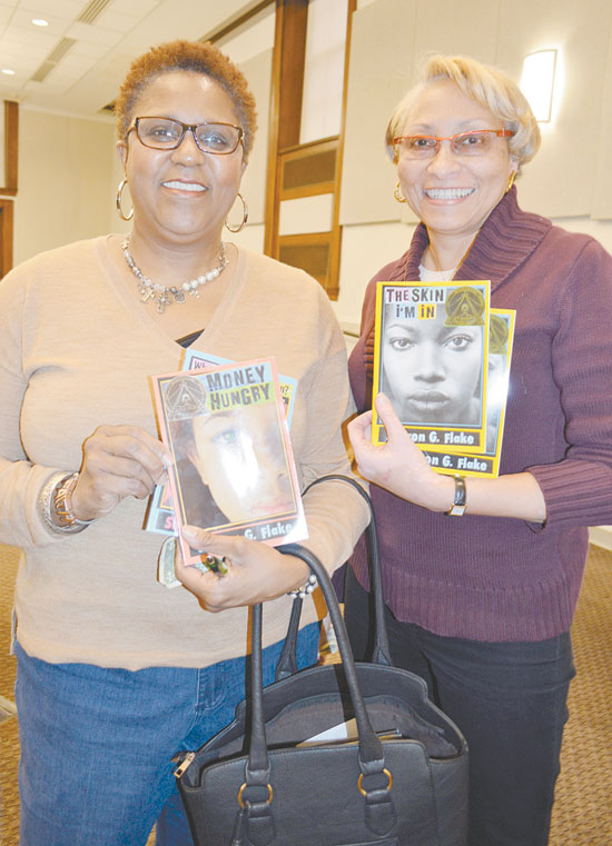 FANS OF SHARON G. FLAKE —Daphne Austin and Cathy Mayers