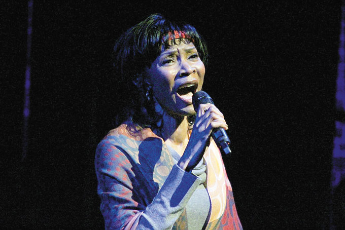 LINDA ROSS BROWN singing “I Worship You.”