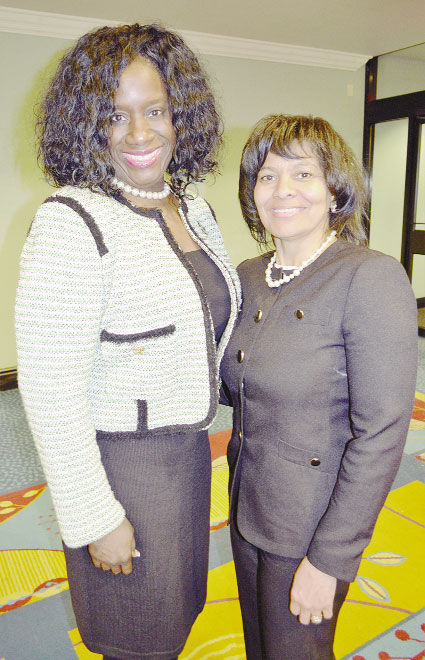 A PAIR IN PEARLS—Colleen McMullen and Brenda Sims 