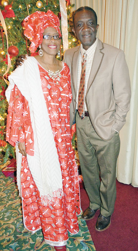 REGAL COUPLE—Valerie and Saihou Njie (Photos by Debbie Norrell)