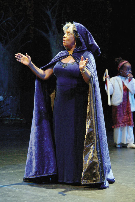 REV. CAROLYN PITTMAN singing “Holy Night.”