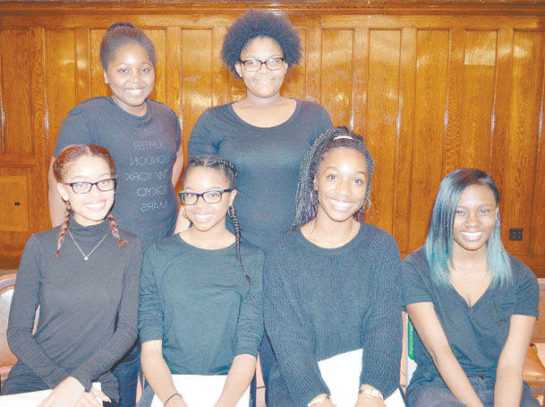 THE ACTRESSES—Bria Williams, Ryanne Giles, Rajae Childs, Daryl Jean Smith, Nia Washington and Jhordan Price