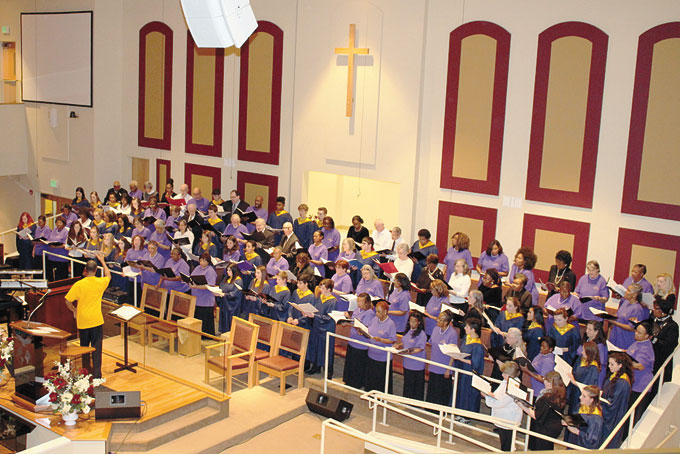 THE COMBINED CHOIRS 