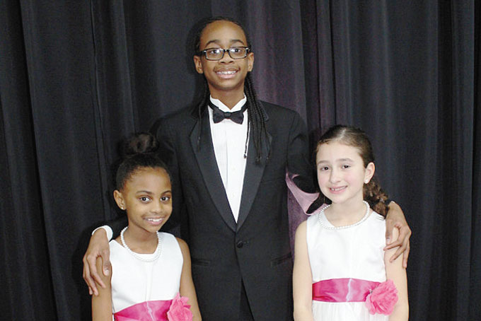 ENJOYING THE EVENING—From left: Montana Pierce, Micah Pierce and Sophina Pietropaolo.