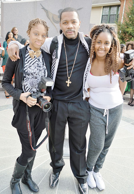 THE PHOTOGRAPHERS AND THE VISIONARY—From left: Dajia Thomas, Deon W. Smalley and Candace King Williams.