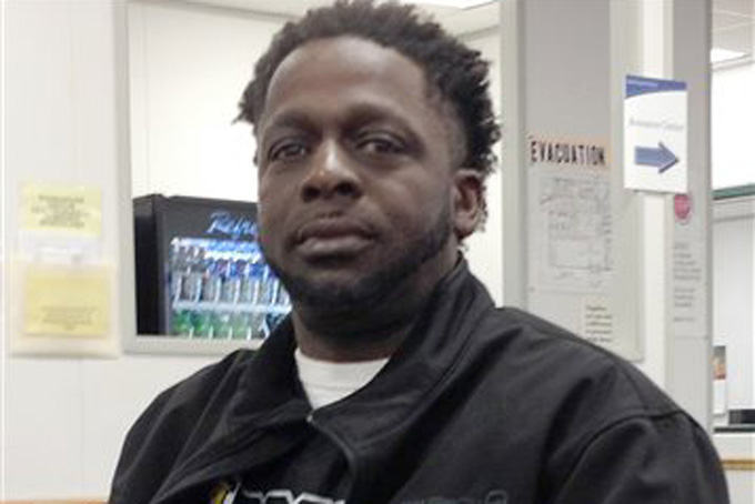 In this Feb 8, 2016 photo, Demetrius White rests in a chair at a state career center in Jefferson City, Mo. White, who is receiving unemployment benefits, had gone to the center to get information about temporary job agencies. He is among the first group of unemployed workers in Missouri whose maximum benefits were cut from 20 weeks to 13 weeks under a state law that took effect in January. (AP Photo/David A. Lieb)