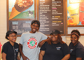 Did you know that our shop isn't just your regular Ben & Jerry's Scoop Shop? We are a PartnerShop, which is owned and operated by not-for-profit Life'sWork of Western PA. 