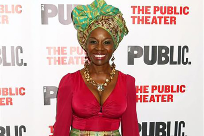 FILE - In this Oct. 14, 2015 file photo, Akosua Busia attends the opening night celebration of "Eclipsed" at The Public Theater in New York. Busia, an actress and novelist, is the daughter of a Ghanaian prime minister and mother of a daughter with her ex-husband, "Boyz N the Hood" director John Singleton. (Photo by Greg Allen/Invision/AP, File)