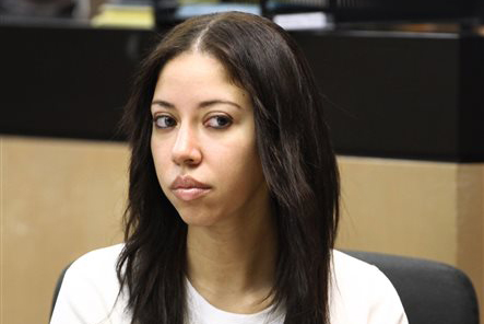In this April 25, 2011 file photo, shows Dalia Dippolito at her trial at the Palm Beach County Courthouse in West Palm Beach, Fla. Dippolito’s case was featured on the television show “Cops.” She is accused of trying to hire a hit man to kill her husband, convicted conman Michael Dippolito. (AP Photo/Palm Beach Post, Richard Graulich, Pool, File) MANDATORY CREDIT