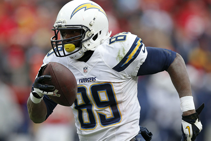 San Diego Chargers tight end Ladarius Green is set to sign with the Pittsburgh Steelers on Wednesday. (AP Photo/Reed Hoffmann) (Reed Hoffmann, Associated Press)