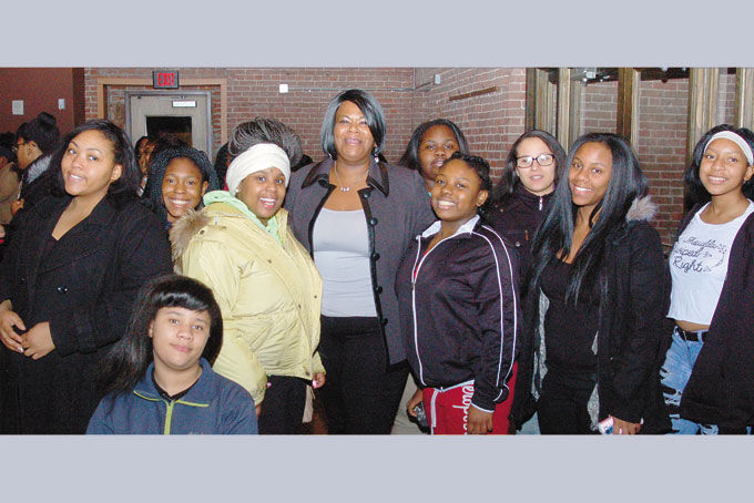 GWEN’S GIRLS—Members of Gwen’s Girls with Executive Director Kathi R. Elliott.