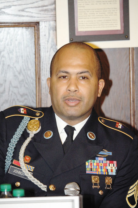 STAFF SERGEANT PAUL JOHNSON U.S. Army speaks about life in the Army and its history. 