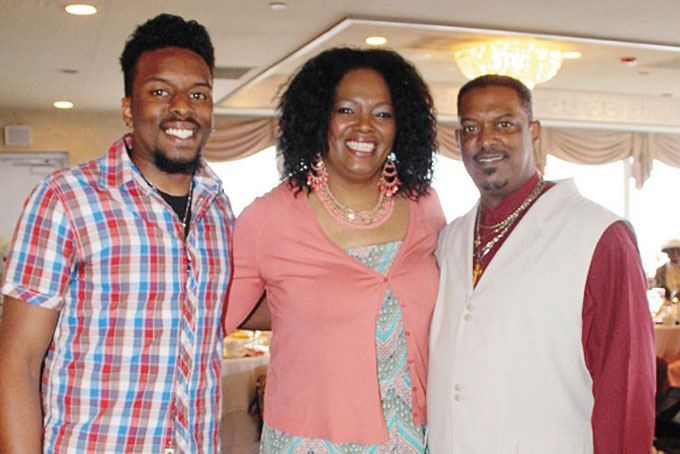 A FAMILY AFFAIR—From left son Kevin Bundrige Jr., Sister Lisa Bundrige and Kevin Bundrige Sr.  